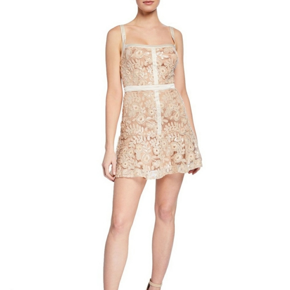 RYSE The Label floral sequin mini dress NWT